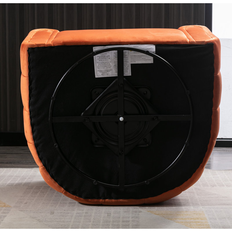 Bonzy Home 30" W Velvet Swivel Barrel Chair & Reviews Wayfair